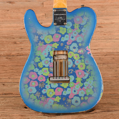 Fender Custom Shop Limited Edition 1972 Telecaster Thinline Rosewood Relic w/Trem Blue Flower 2019 Electric Guitars