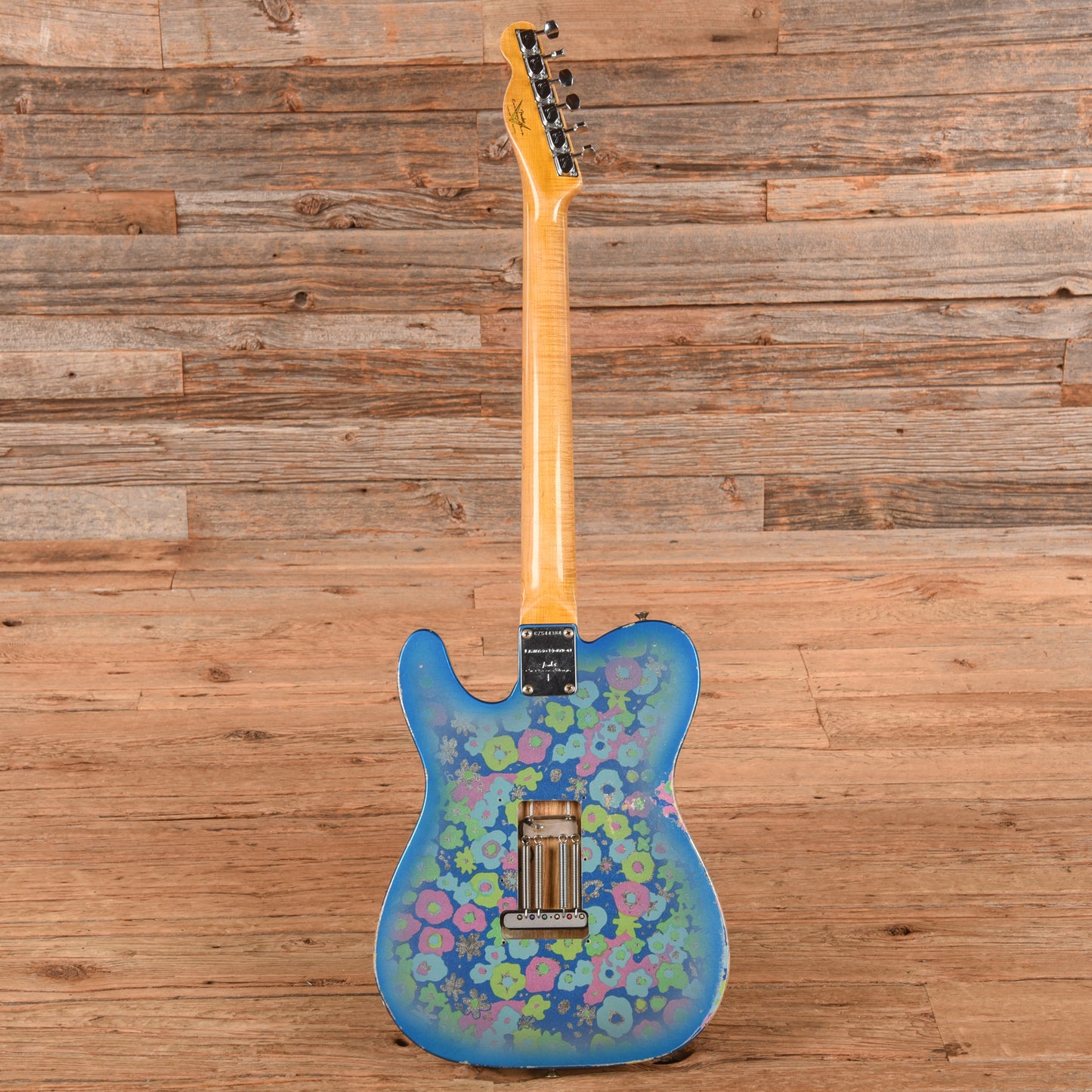 Fender Custom Shop Limited Edition 1972 Telecaster Thinline Rosewood Relic w/Trem Blue Flower 2019 Electric Guitars