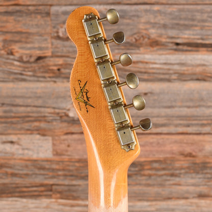Fender Custom Shop Limited Edition '50s Telecaster Custom Thinline Heavy Relic Seafoam Green Over Sunburst 2024 Electric Guitars