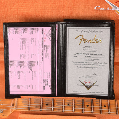 Fender Custom Shop Limited Edition '50s Thinline Telecaster Heavy Relic Antique Burst Electric Guitars