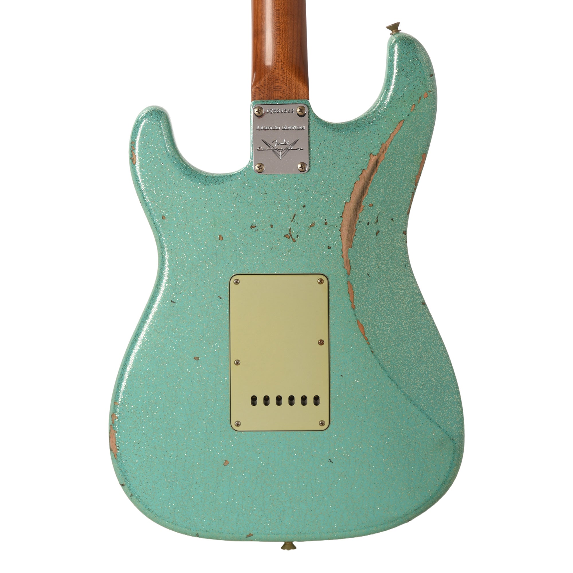 Fender Custom Shop Limited Edition '60s Dual Mag II Compound Radius Strat Relic Sea Foam Green Sparkle Electric Guitars