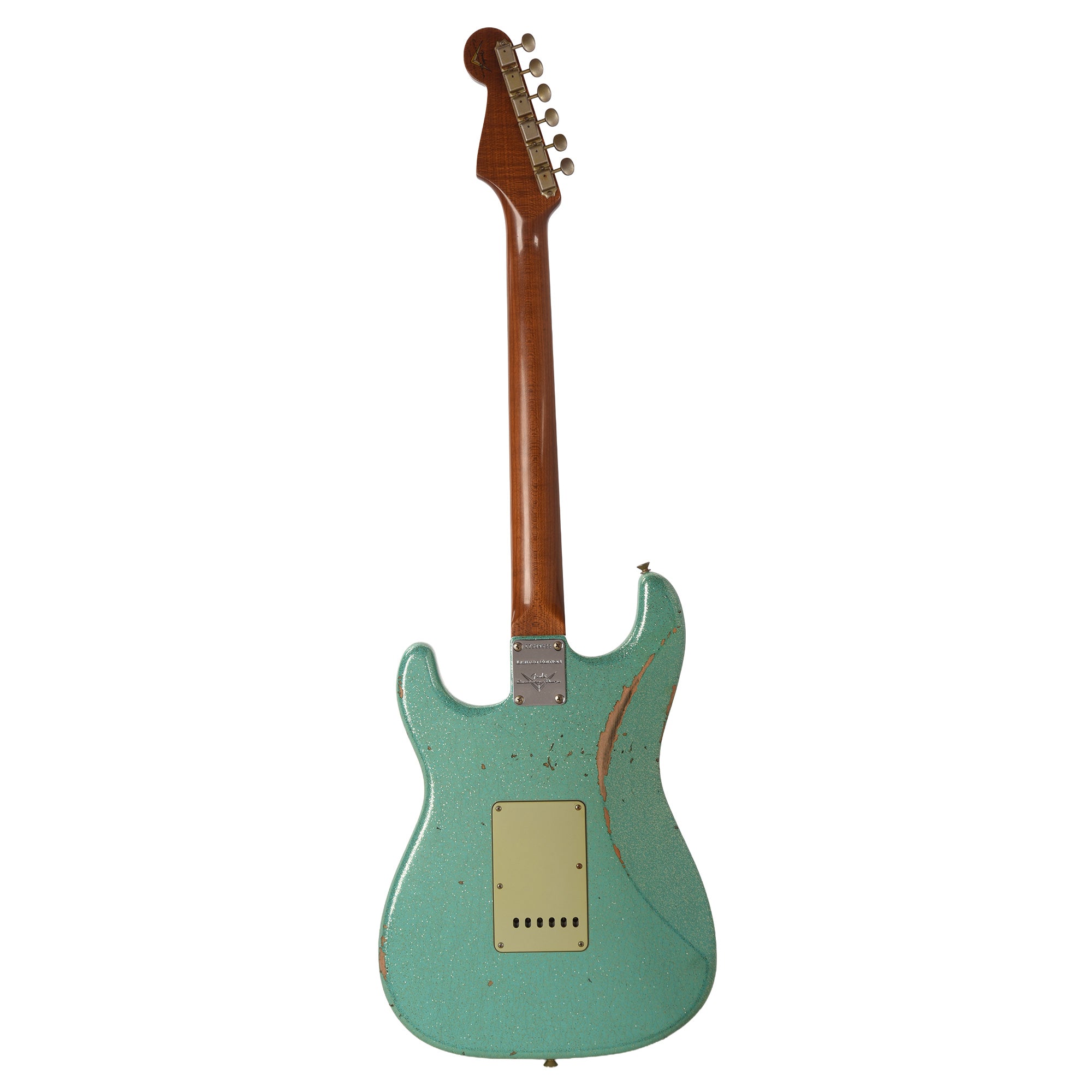 Fender Custom Shop Limited Edition '60s Dual Mag II Compound Radius Strat Relic Sea Foam Green Sparkle Electric Guitars