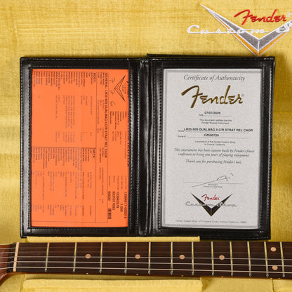 Fender Custom Shop Limited Edition '60s Dualmag II Compound Radius Stratocaster Relic Candy Apple Green Electric Guitars