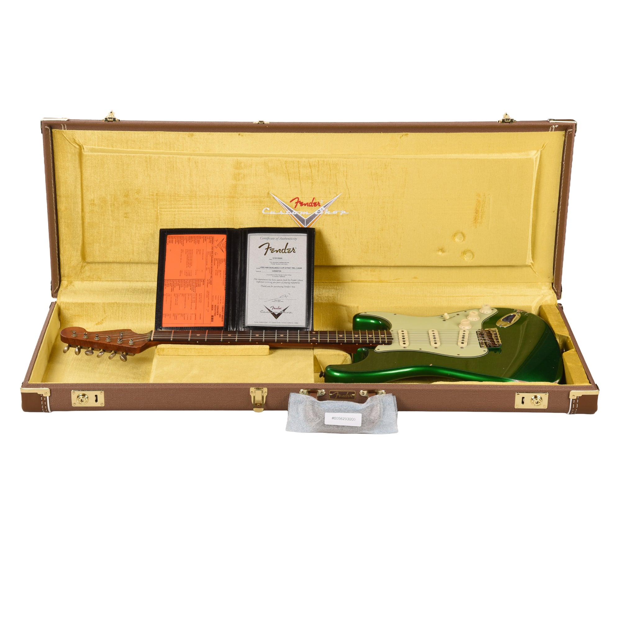 Fender Custom Shop Limited Edition '60s Dualmag II Compound Radius Stratocaster Relic Candy Apple Green Electric Guitars