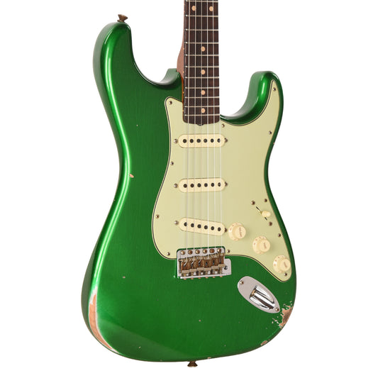 Fender Custom Shop Limited Edition '60s Dualmag II Compound Radius Stratocaster Relic Candy Apple Green Electric Guitars