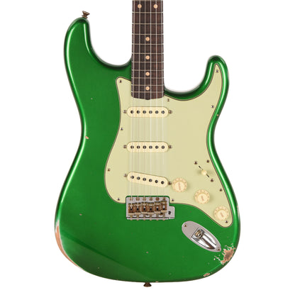 Fender Custom Shop Limited Edition '60s Dualmag II Compound Radius Stratocaster Relic Candy Apple Green Electric Guitars