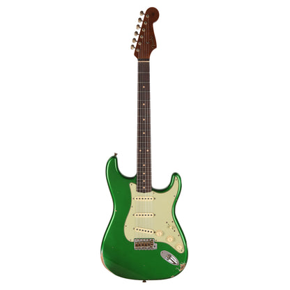 Fender Custom Shop Limited Edition '60s Dualmag II Compound Radius Stratocaster Relic Candy Apple Green Electric Guitars