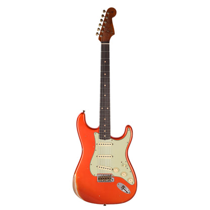 Fender Custom Shop Limited Edition '60s Dualmag II Compound Radius Stratocaster Relic Candy Tangerine Electric Guitars