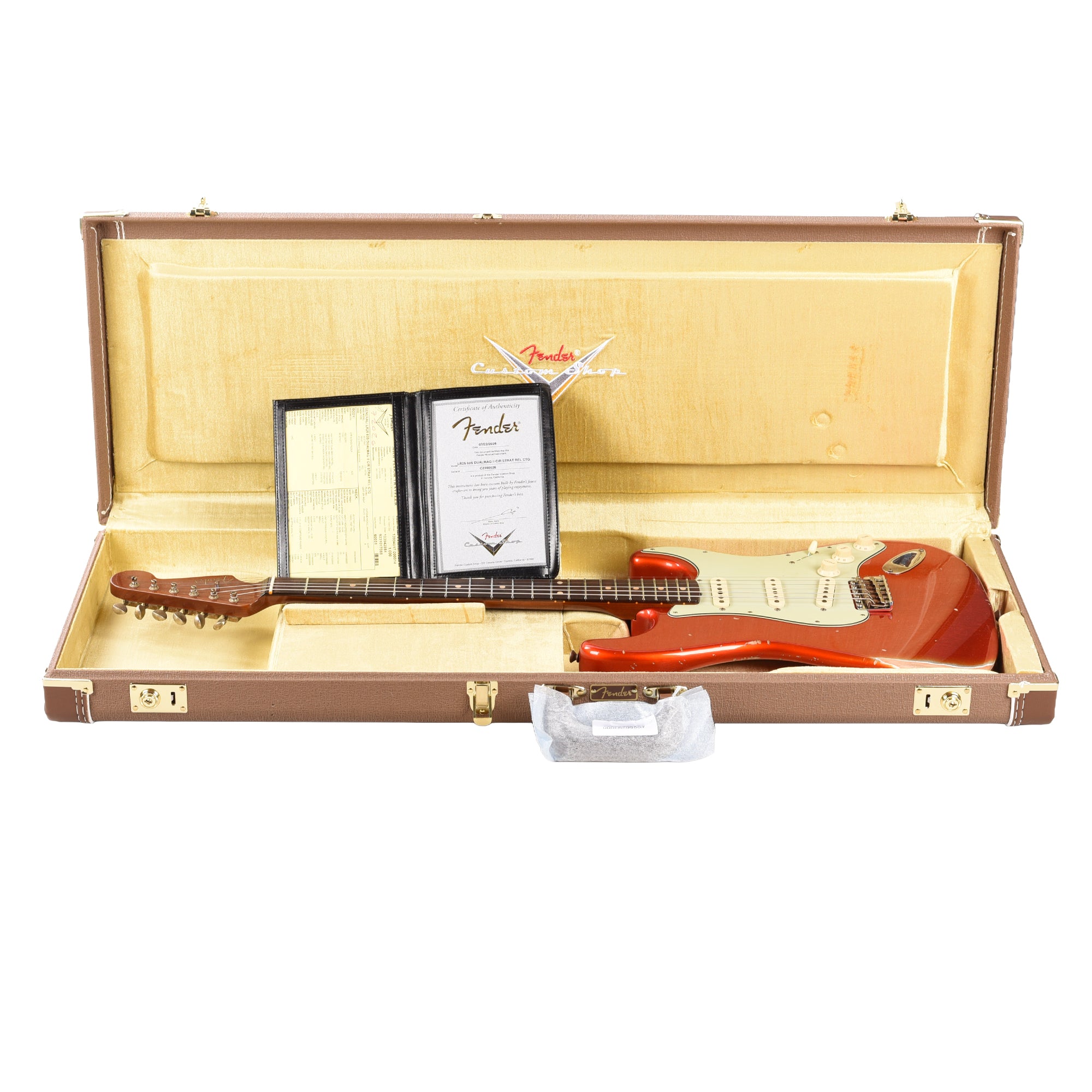 Fender Custom Shop Limited Edition '60s Dualmag II Compound Radius Stratocaster Relic Candy Tangerine Electric Guitars
