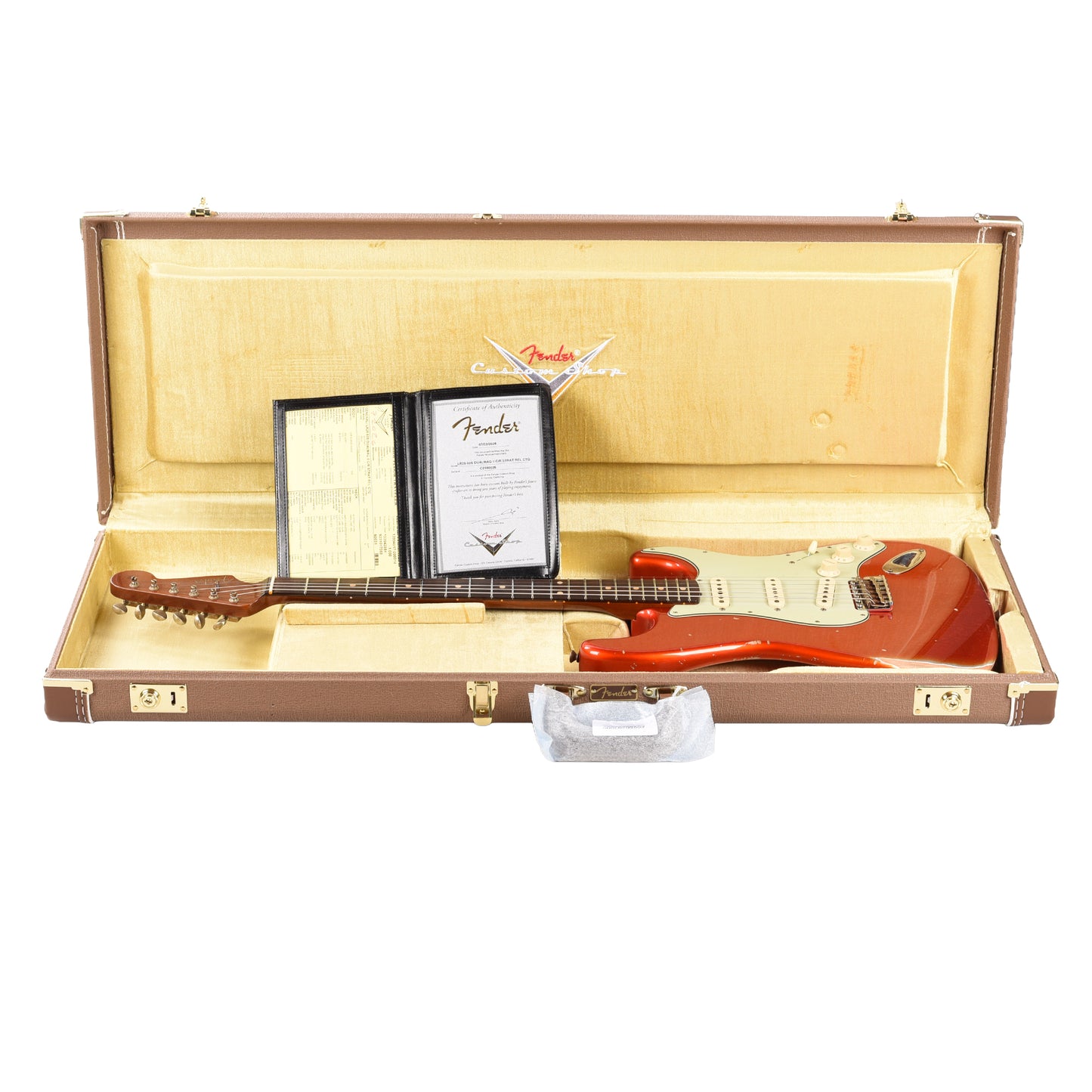 Fender Custom Shop Limited Edition '60s Dualmag II Compound Radius Stratocaster Relic Candy Tangerine Electric Guitars
