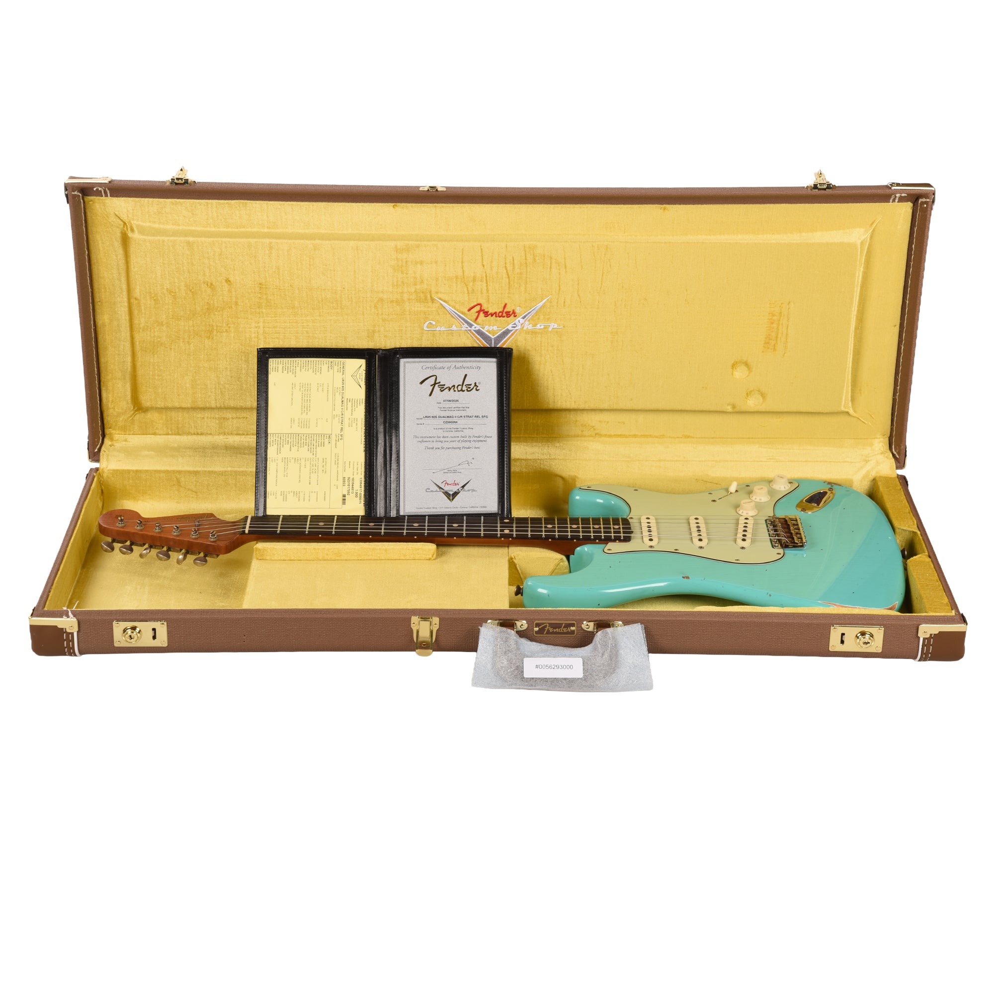 Fender Custom Shop Limited Edition '60s Dualmag II Compound Radius Stratocaster Relic Sea Foam Green Electric Guitars