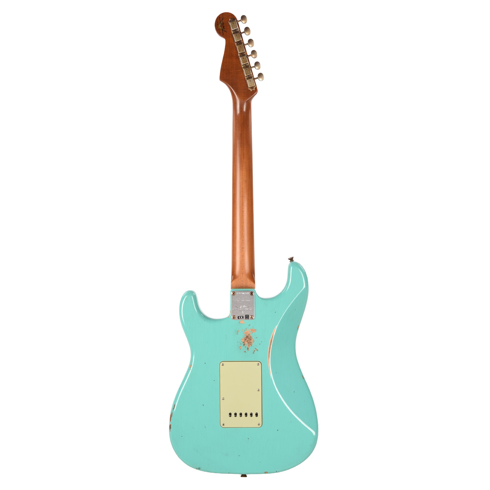 Fender Custom Shop Limited Edition '60s Dualmag II Compound Radius Stratocaster Relic Sea Foam Green Electric Guitars