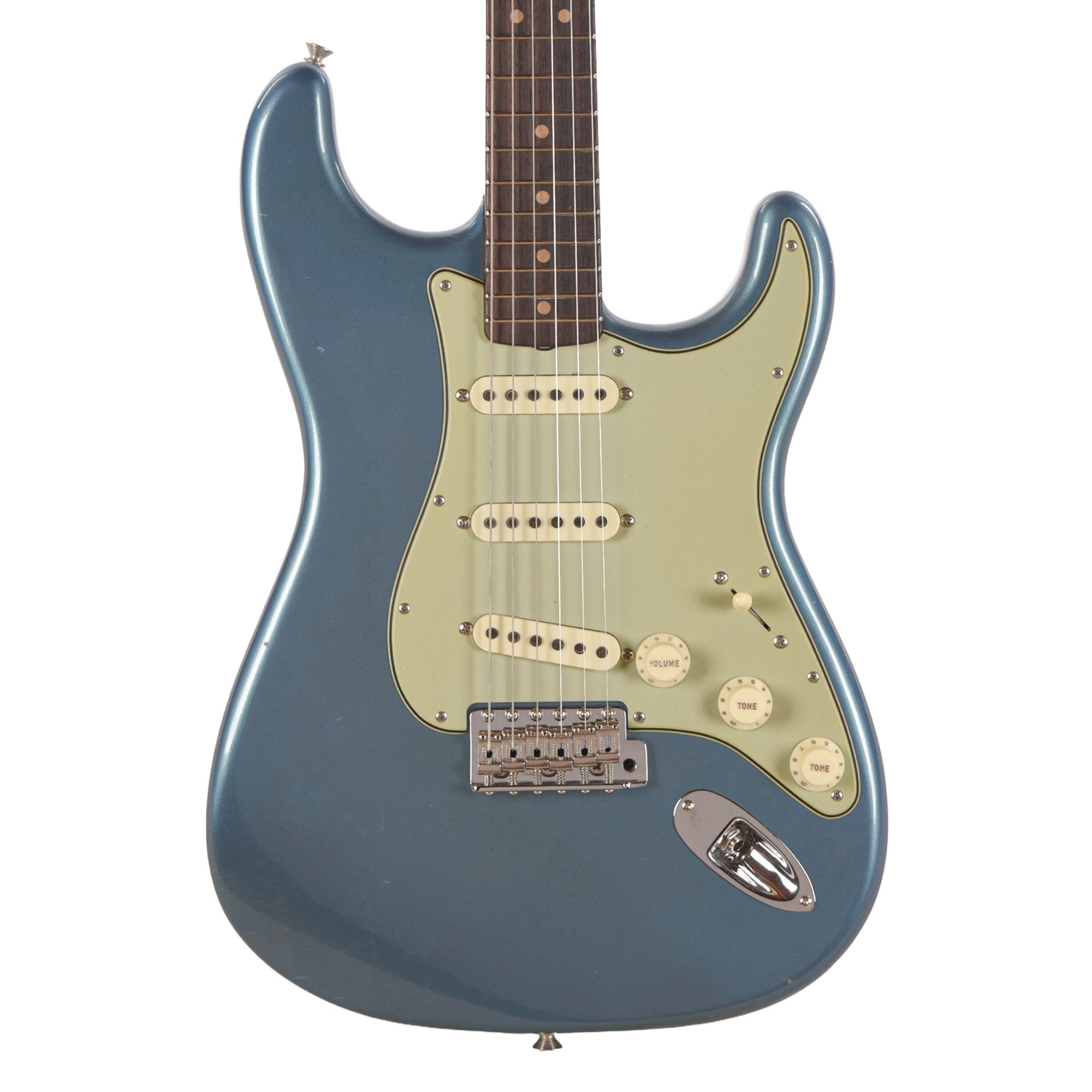 Fender Custom Shop Limited Edition '63 Stratocaster Journeyman Relic Aged Lake Placed Blue Electric Guitars