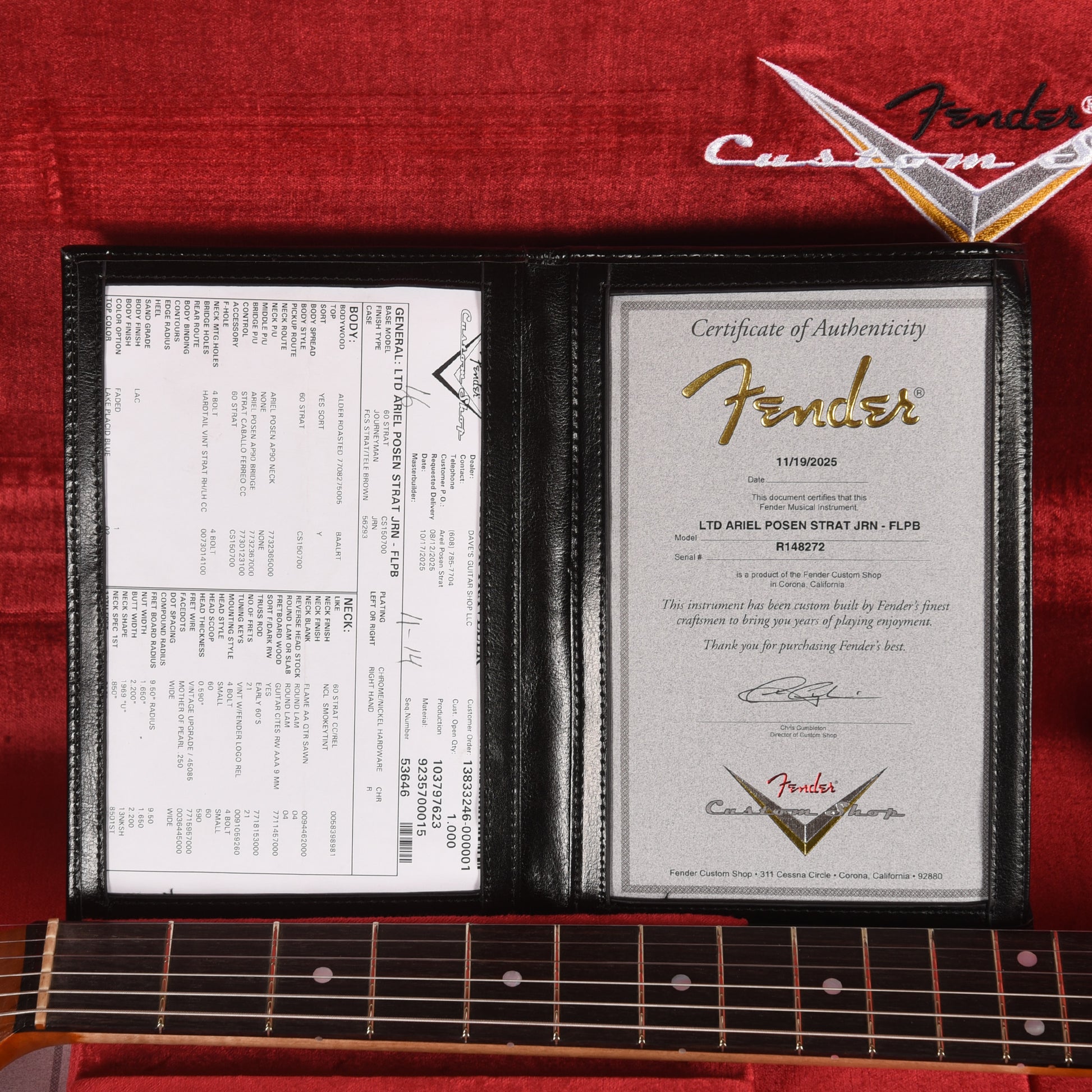 Fender Custom Shop Limited Edition Ariel Posen Stratocaster Relic Faded Lake Placid Blue Electric Guitars