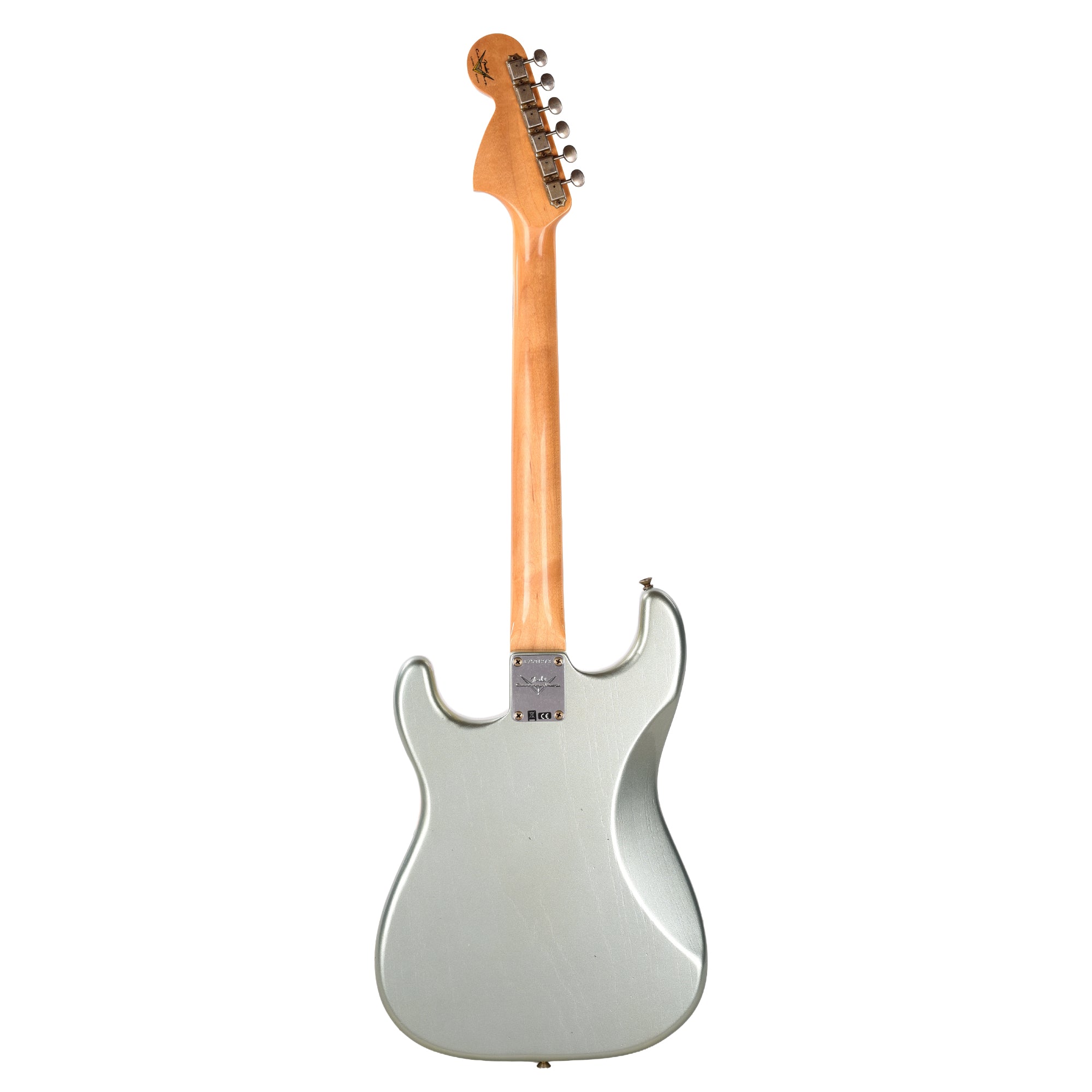 Fender Custom Shop Limited Edition Bigsby Stratocaster Journeyman Relic Aged Firemist Silver Electric Guitars