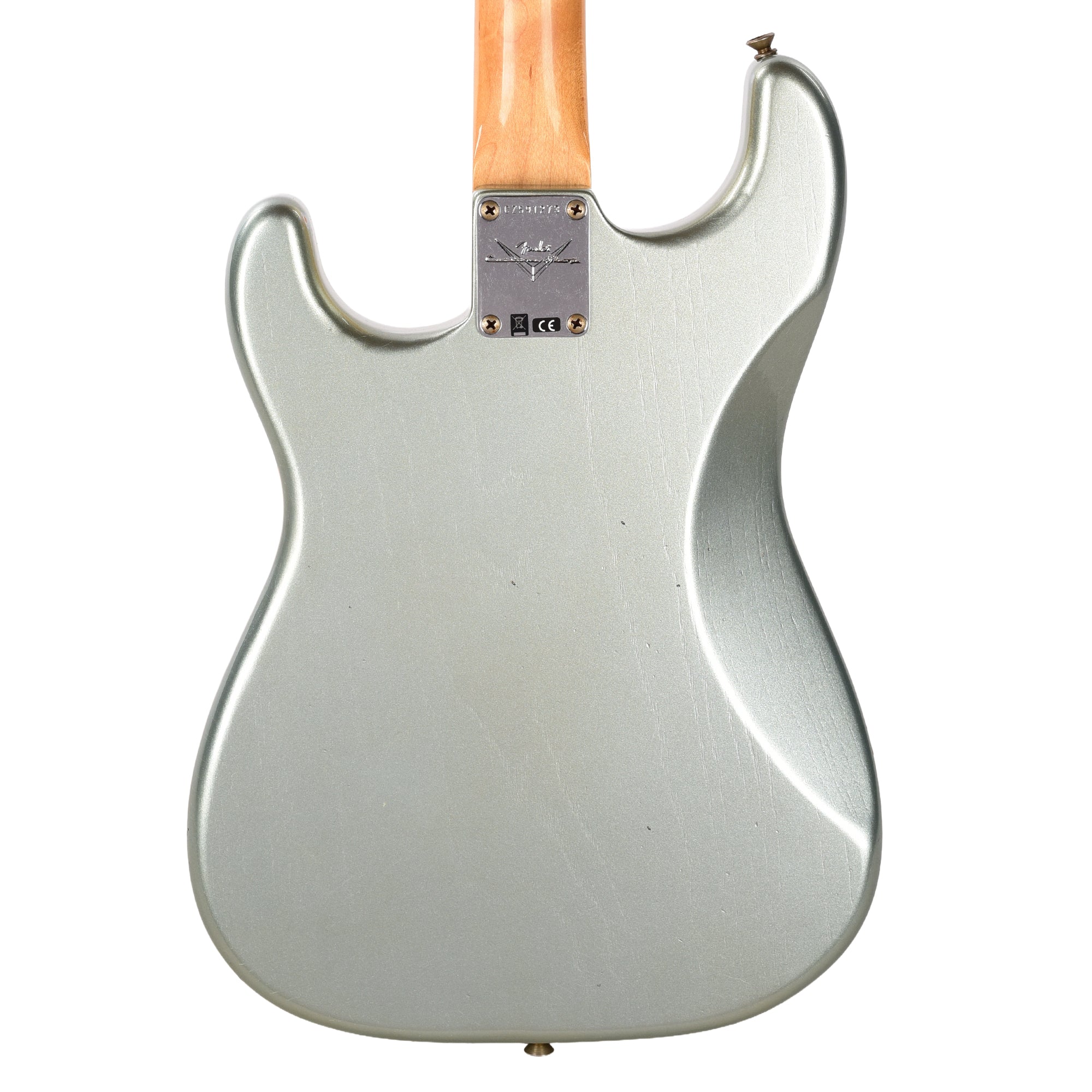 Fender Custom Shop Limited Edition Bigsby Stratocaster Journeyman Relic Aged Firemist Silver Electric Guitars