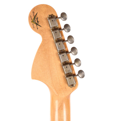 Fender Custom Shop Limited Edition Bigsby Stratocaster Journeyman Relic Aged Firemist Silver Electric Guitars