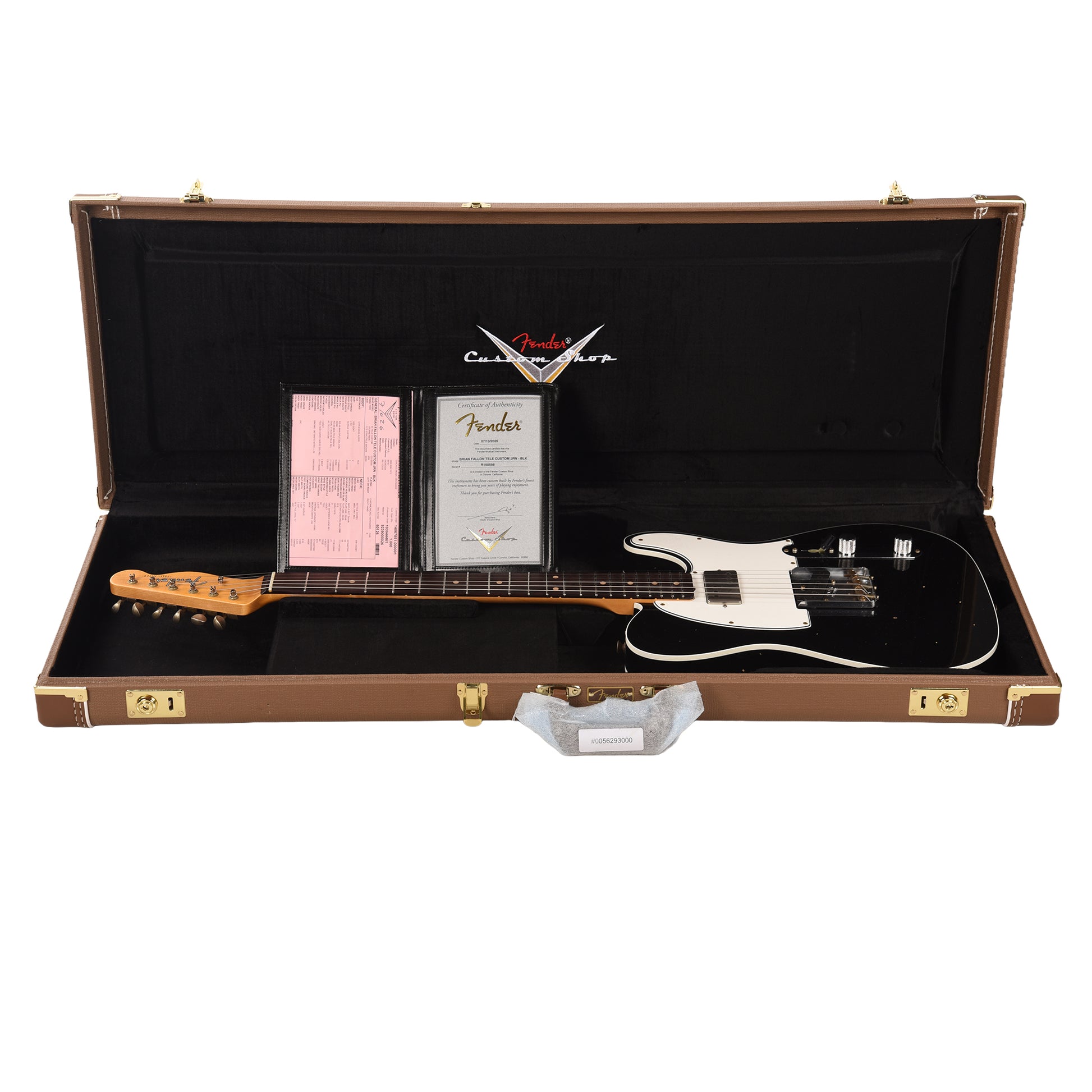 Fender Custom Shop Limited Edition Brian Fallon '59 Telecaster Custom Journeyman Relic Black w/Righteous Sound "Fourth Man" Pickups Electric Guitars