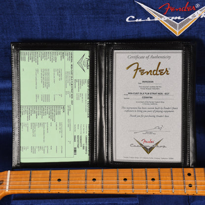 Fender Custom Shop Limited Edition Custom Deluxe AAA Flame Stratocaster NOS Emerald Green Transparent w/Gold Hardware Electric Guitars