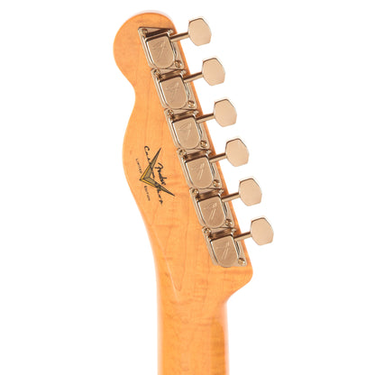 Fender Custom Shop Limited Edition Custom Deluxe AAA Flame Telecaster NOS Emerald Green Transparent w/Gold Hardware Electric Guitars