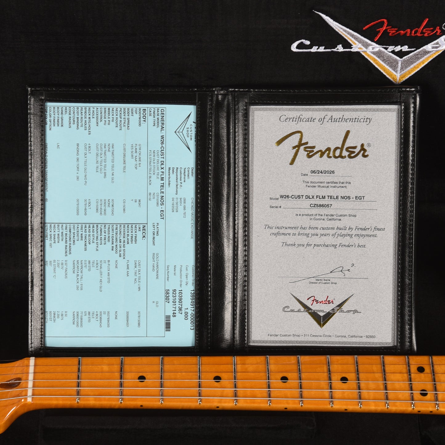 Fender Custom Shop Limited Edition Custom Deluxe AAA Flame Telecaster NOS Emerald Green Transparent w/Gold Hardware Electric Guitars