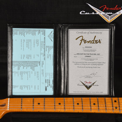 Fender Custom Shop Limited Edition Custom Deluxe AAA Flame Telecaster NOS Emerald Green Transparent w/Gold Hardware Electric Guitars