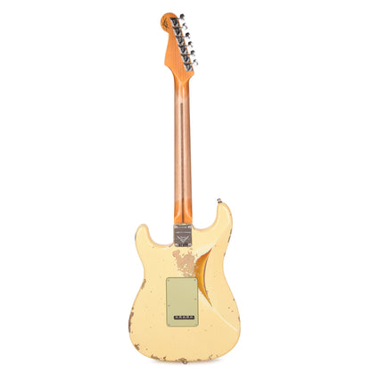 Fender Custom Shop Limited Edition Custom Deluxe HB S-1 Stratocaster Heavy Relic Aged Vintage White over 3-Tone Sunburst w/Closet Classic Hardware Electric Guitars