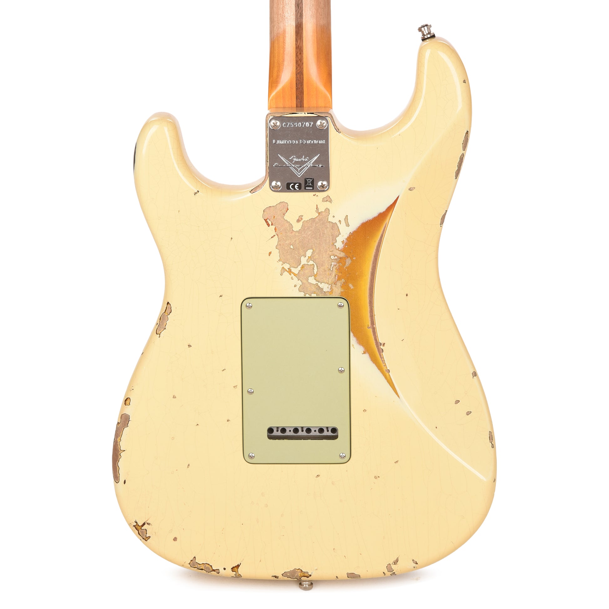 Fender Custom Shop Limited Edition Custom Deluxe HB S-1 Stratocaster Heavy Relic Aged Vintage White over 3-Tone Sunburst w/Closet Classic Hardware Electric Guitars
