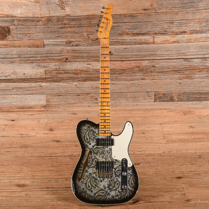Fender Custom Shop Limited Edition Dual P-90 Telecaster Relic Black Paisley 2023 Electric Guitars