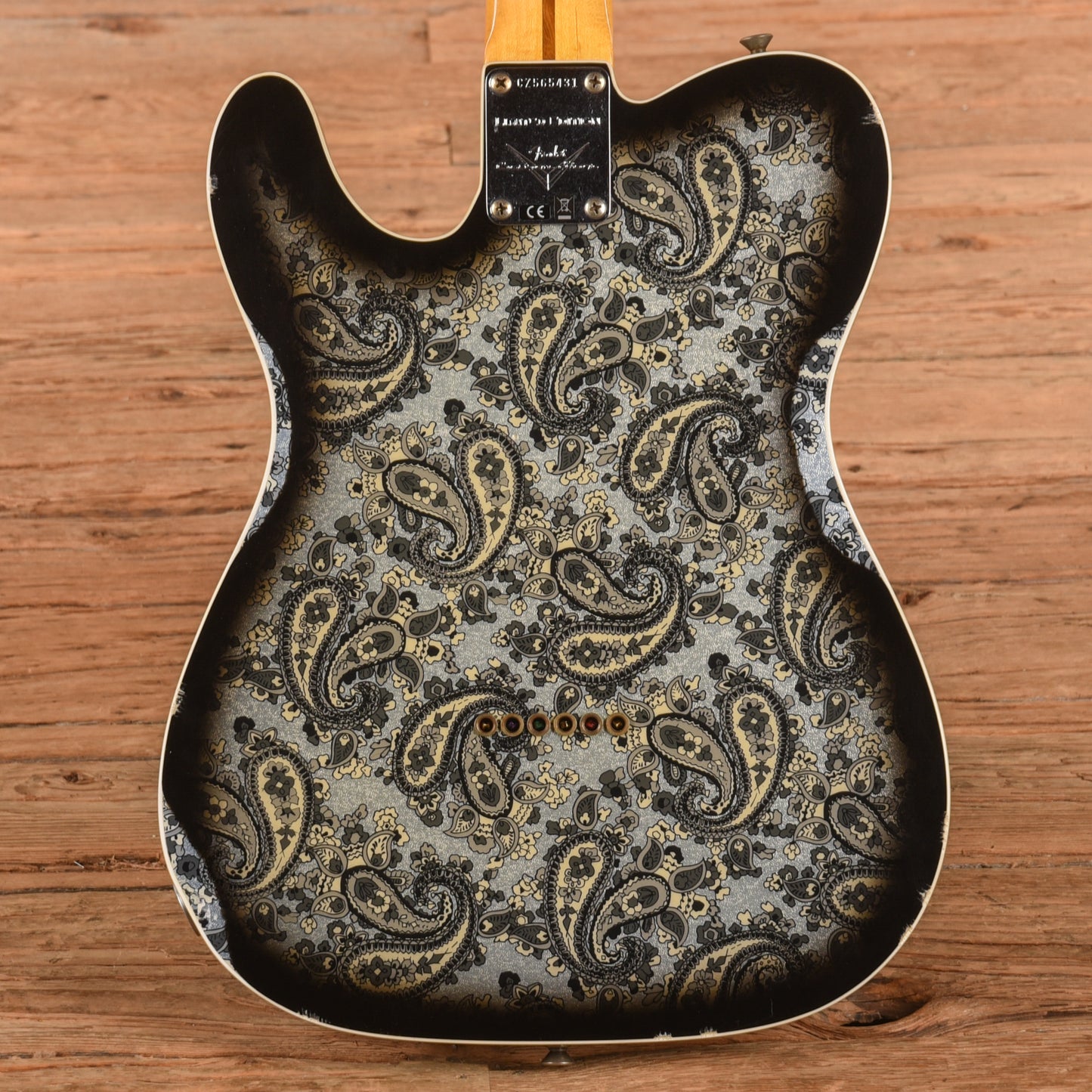 Fender Custom Shop Limited Edition Dual P-90 Telecaster Relic Black Paisley 2023 Electric Guitars
