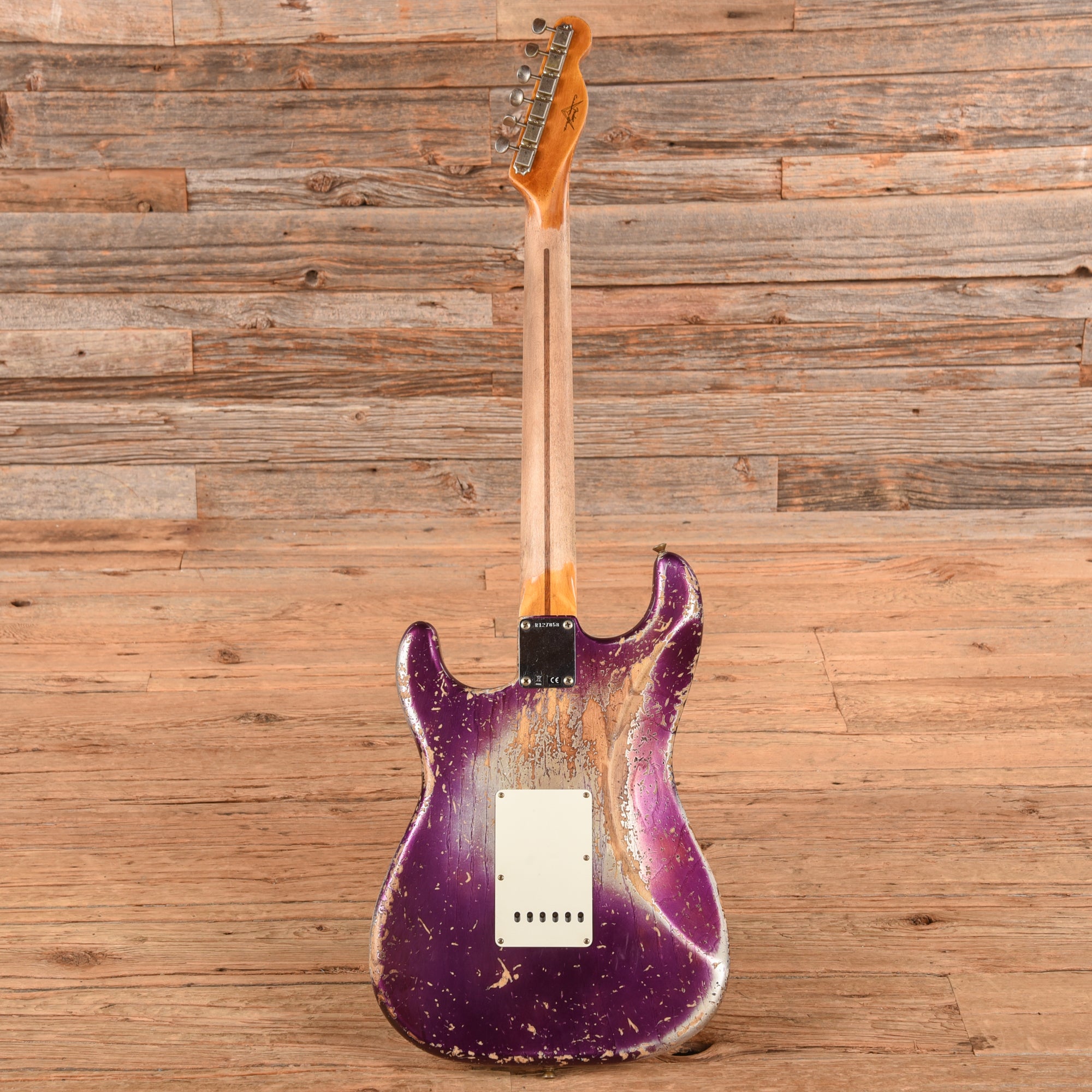 Fender Custom Shop Limited-Edition Nashville Ash-V 1957 Stratocaster HSS Super Heavy Relic Metallic Purple 2023 Electric Guitars