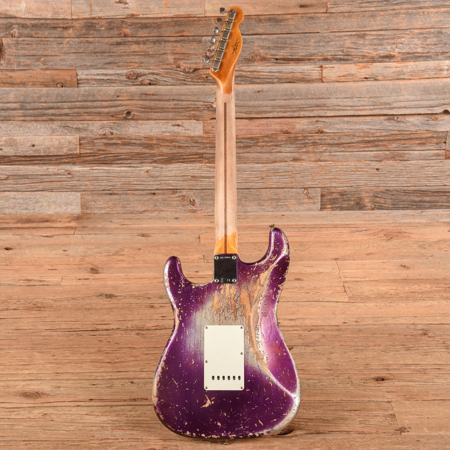 Fender Custom Shop Limited-Edition Nashville Ash-V 1957 Stratocaster HSS Super Heavy Relic Metallic Purple 2023 Electric Guitars