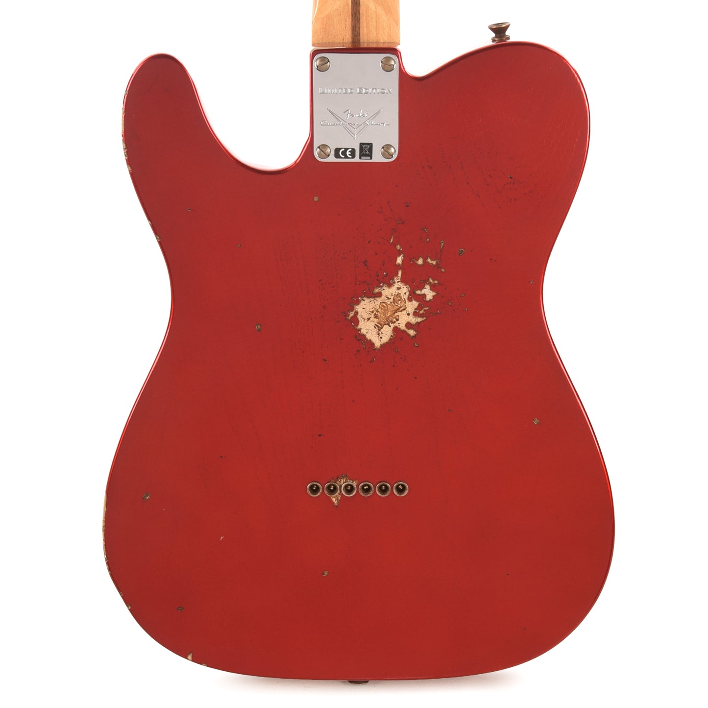 Fender Custom Shop Limited Edition Red Hot Esquire Relic 1-Piece Birdseye Maple Neck Super Faded Aged Candy Apple Red Electric Guitars