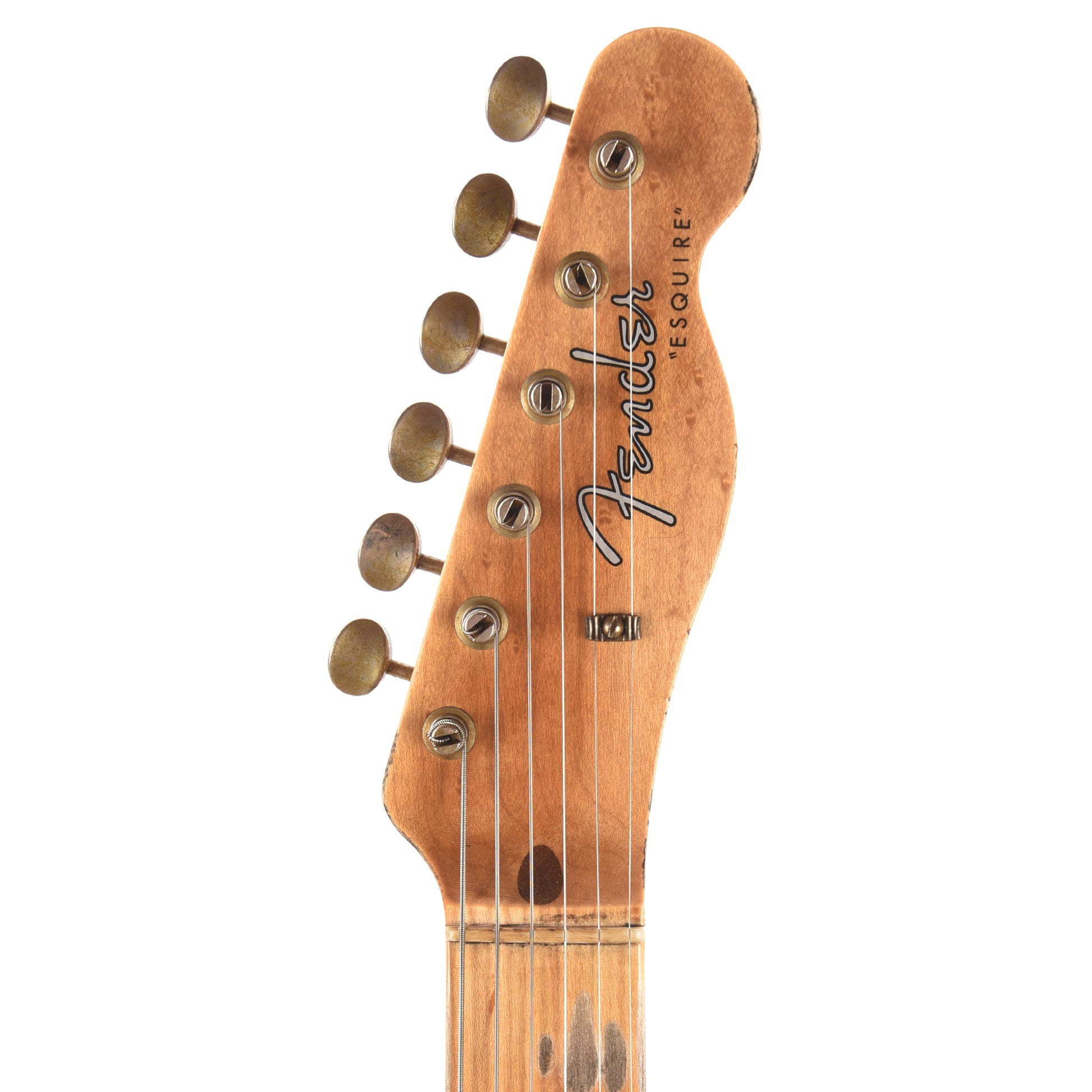 Fender Custom Shop Limited Edition Red Hot Esquire Relic 1-Piece Birdseye Maple Neck Super Faded Aged Candy Apple Red Electric Guitars