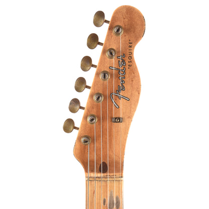 Fender Custom Shop Limited Edition Red Hot Esquire Relic 1-Piece Birdseye Maple Neck Super Faded Aged Candy Apple Red Electric Guitars