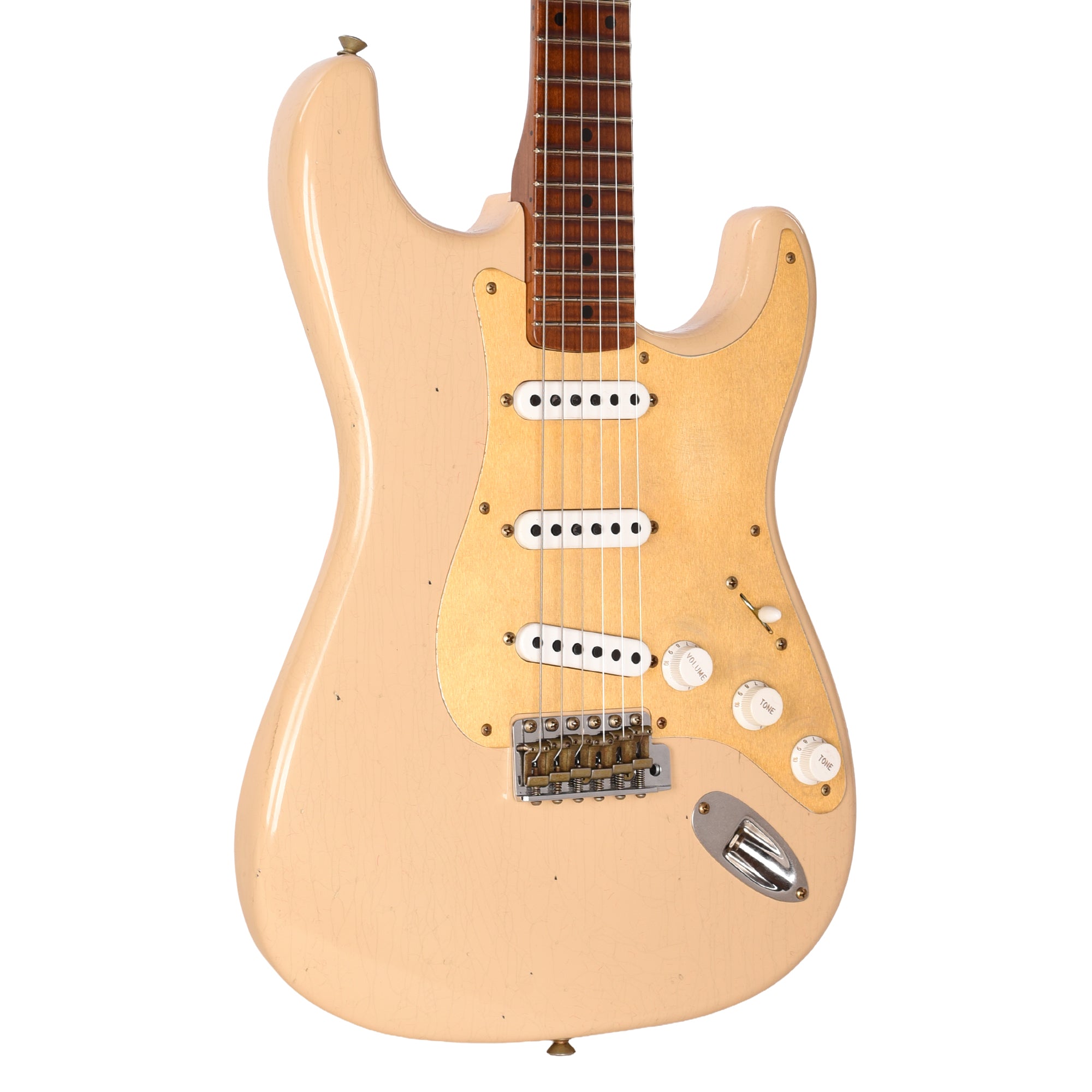 Fender Custom Shop Limited Edition Roasted '54 Stratocaster Journeyman Relic Aged Desert Sand Electric Guitars