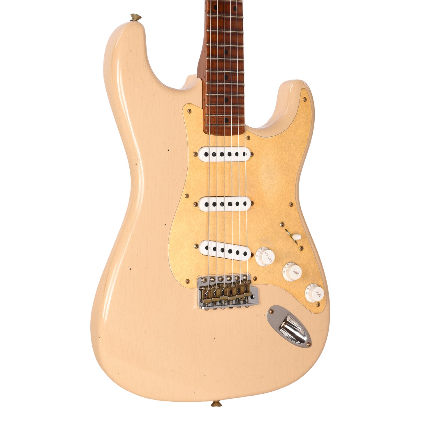 Fender Custom Shop Limited Edition Roasted '54 Stratocaster Journeyman Relic Aged Desert Sand Electric Guitars