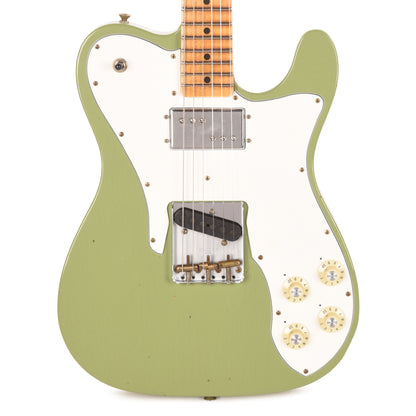 Fender Custom Shop Limited Edition Telecaster Custom Faded Aged Sweet Pea Green Journeyman Relic w/CuNiFe Humbucker Electric Guitars