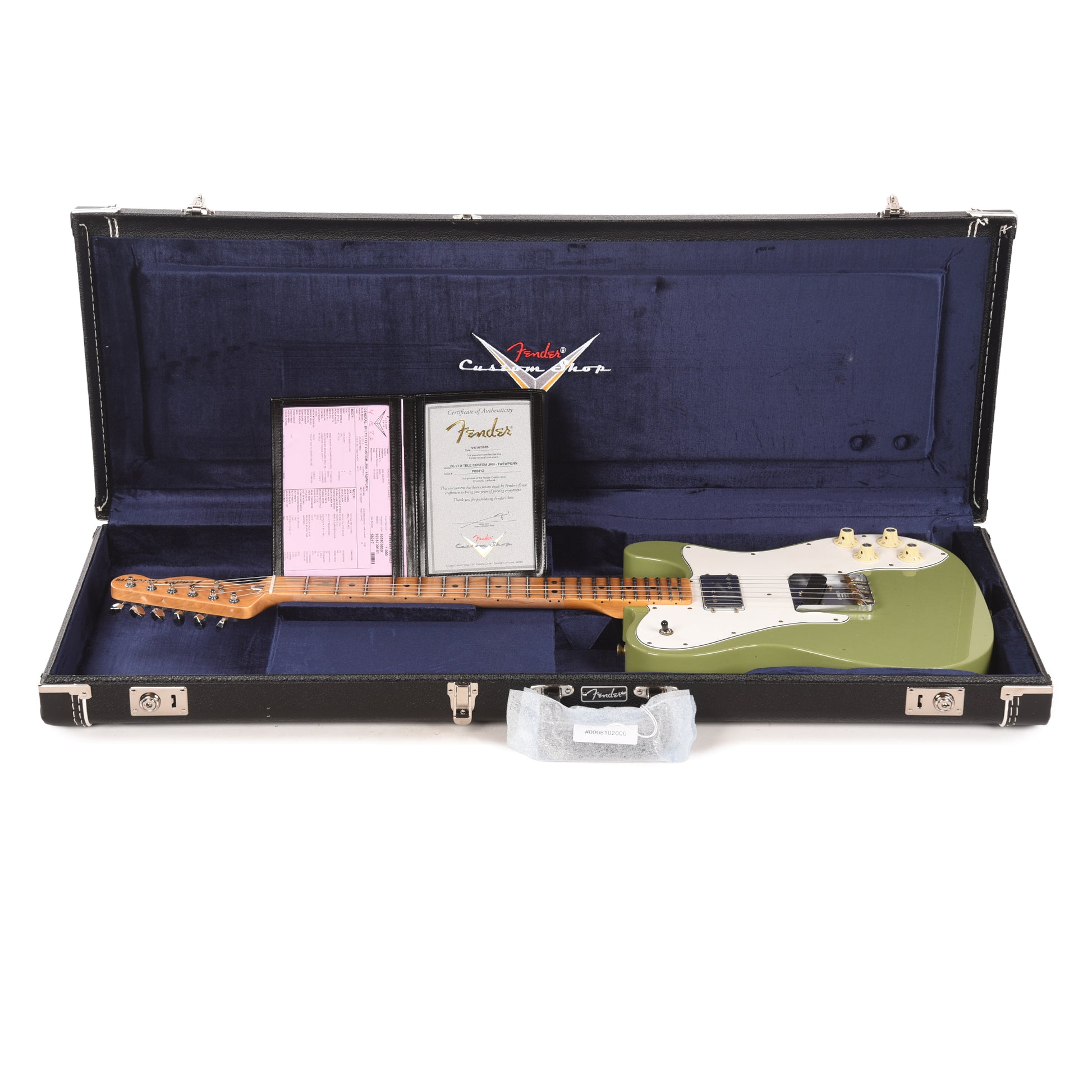 Fender Custom Shop Limited Edition Telecaster Custom Faded Aged Sweet Pea Green Journeyman Relic w/CuNiFe Humbucker Electric Guitars