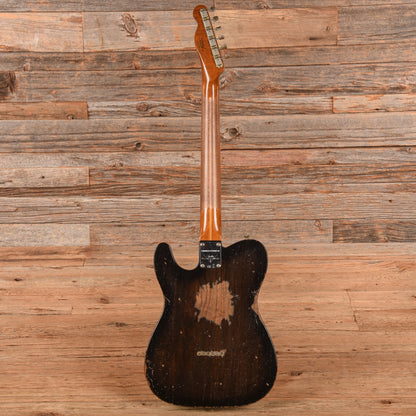 Fender Custom Shop Limited Roasted Reverse '50s Telecaster Heavy Relic Ebony Transparent 2025 Electric Guitars