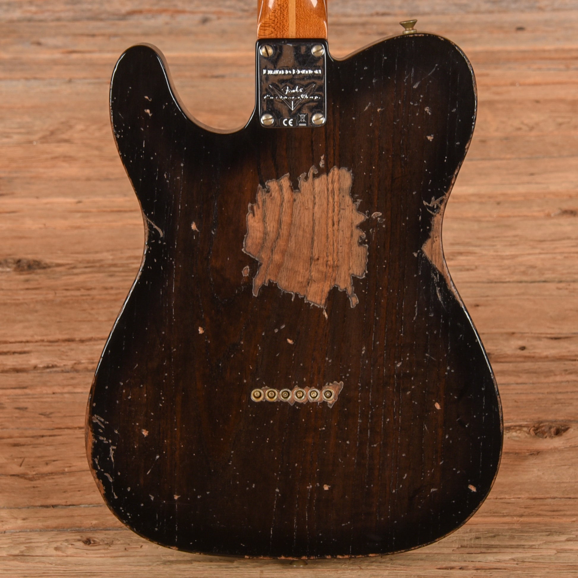 Fender Custom Shop Limited Roasted Reverse '50s Telecaster Heavy Relic Ebony Transparent 2025 Electric Guitars