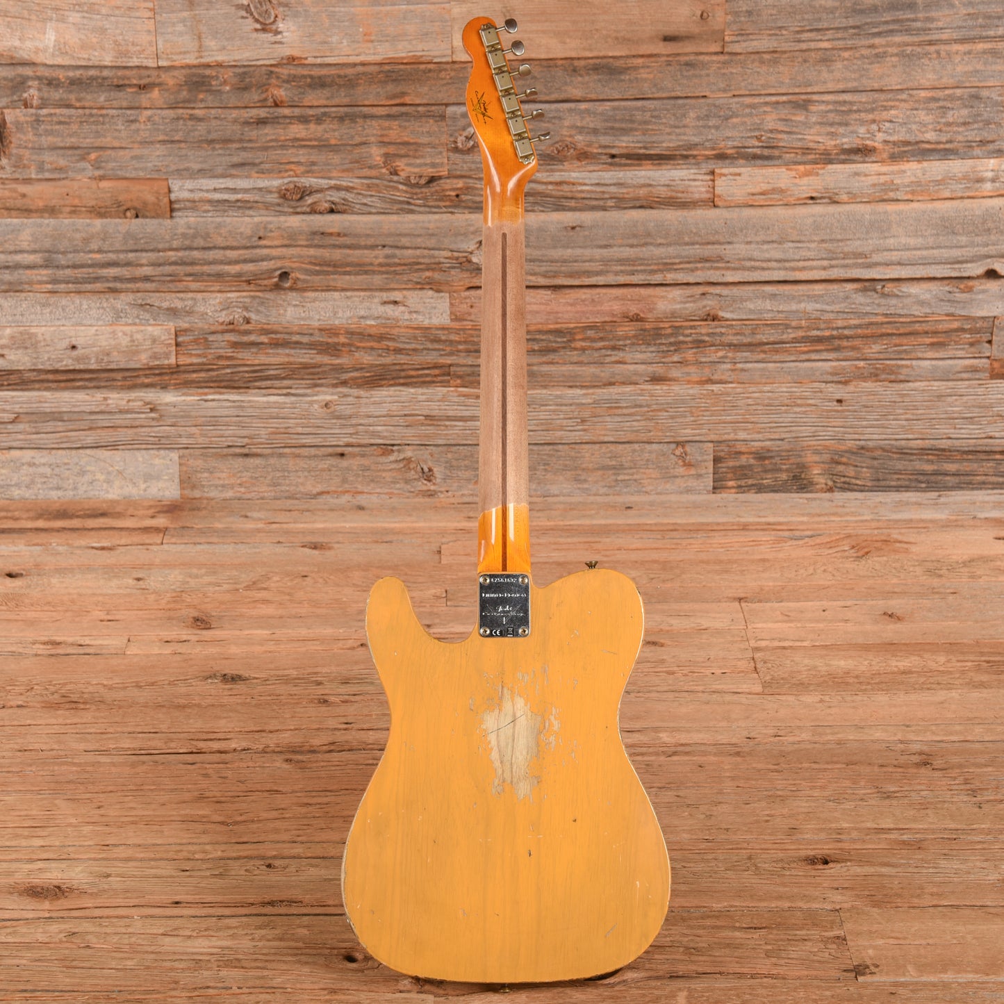 Fender Custom Shop LTD CuNiFe Blackguard Telecaster Heavy Relic Butterscotch Blonde Electric Guitars