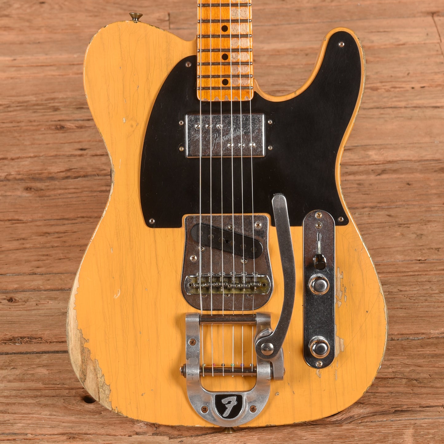 Fender Custom Shop LTD CuNiFe Blackguard Telecaster Heavy Relic Butterscotch Blonde Electric Guitars