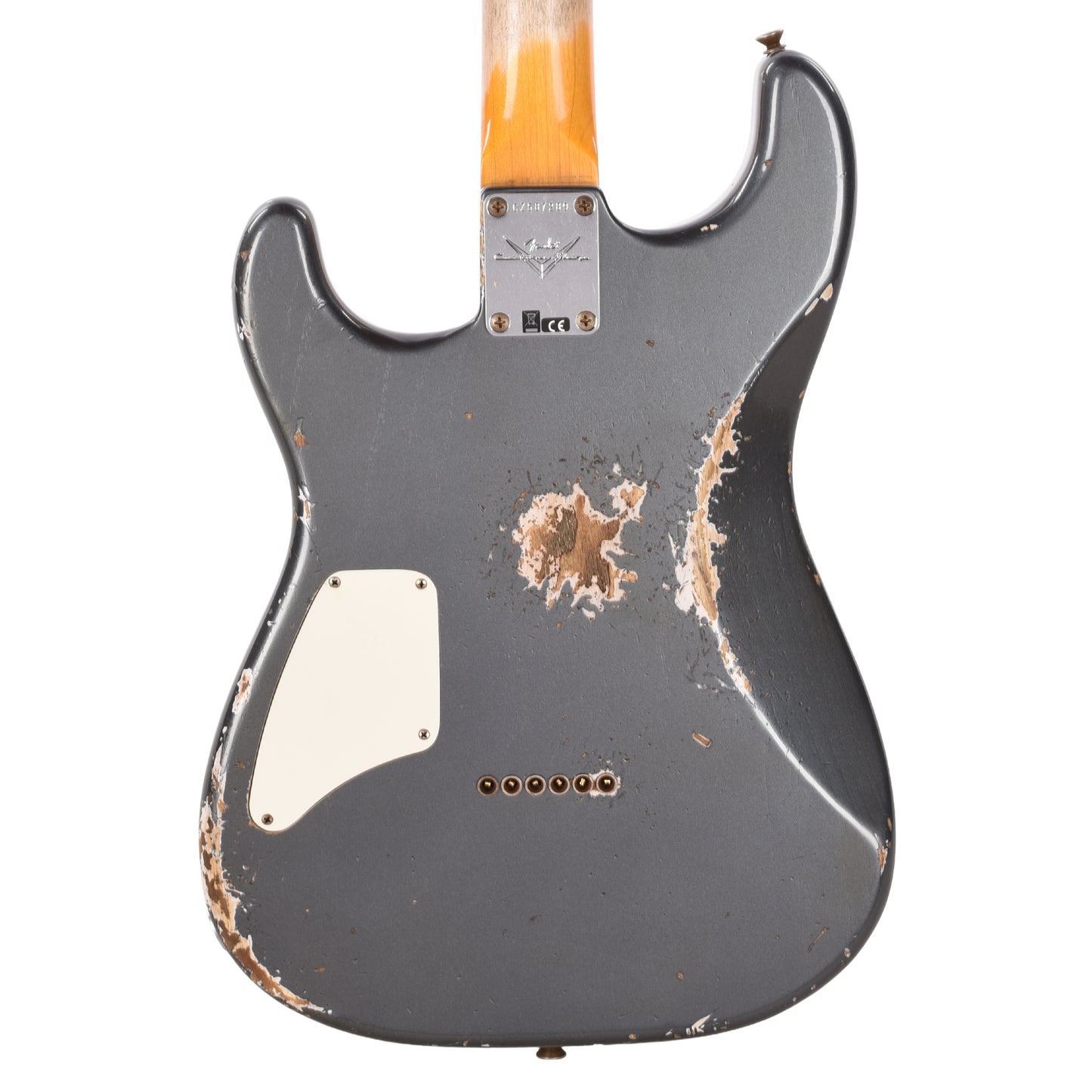 Fender Custom Shop LTD Stratocaster SH Heavy Relic Aged Charcoal Frost Metallic Electric Guitars