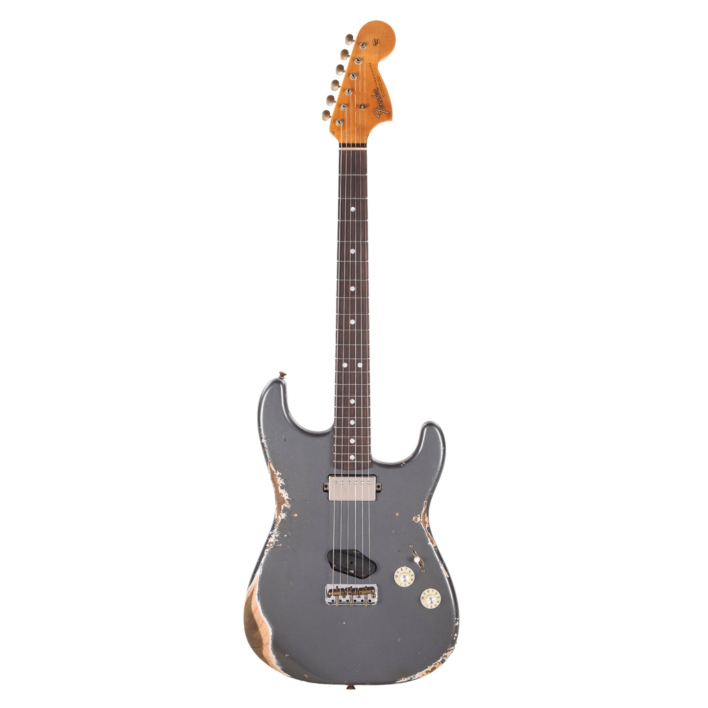 Fender Custom Shop LTD Stratocaster SH Heavy Relic Aged Charcoal Frost Metallic Electric Guitars