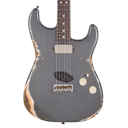 Fender Custom Shop LTD Stratocaster SH Heavy Relic Aged Charcoal Frost Metallic Electric Guitars