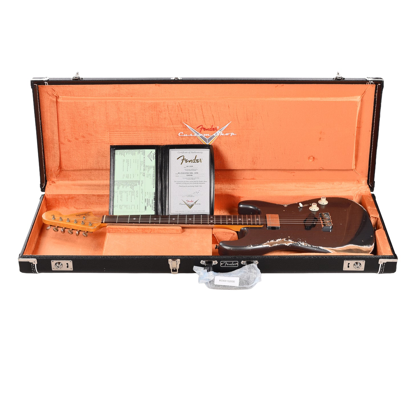 Fender Custom Shop LTD Stratocaster SH Heavy Relic Aged Charcoal Frost Metallic Electric Guitars