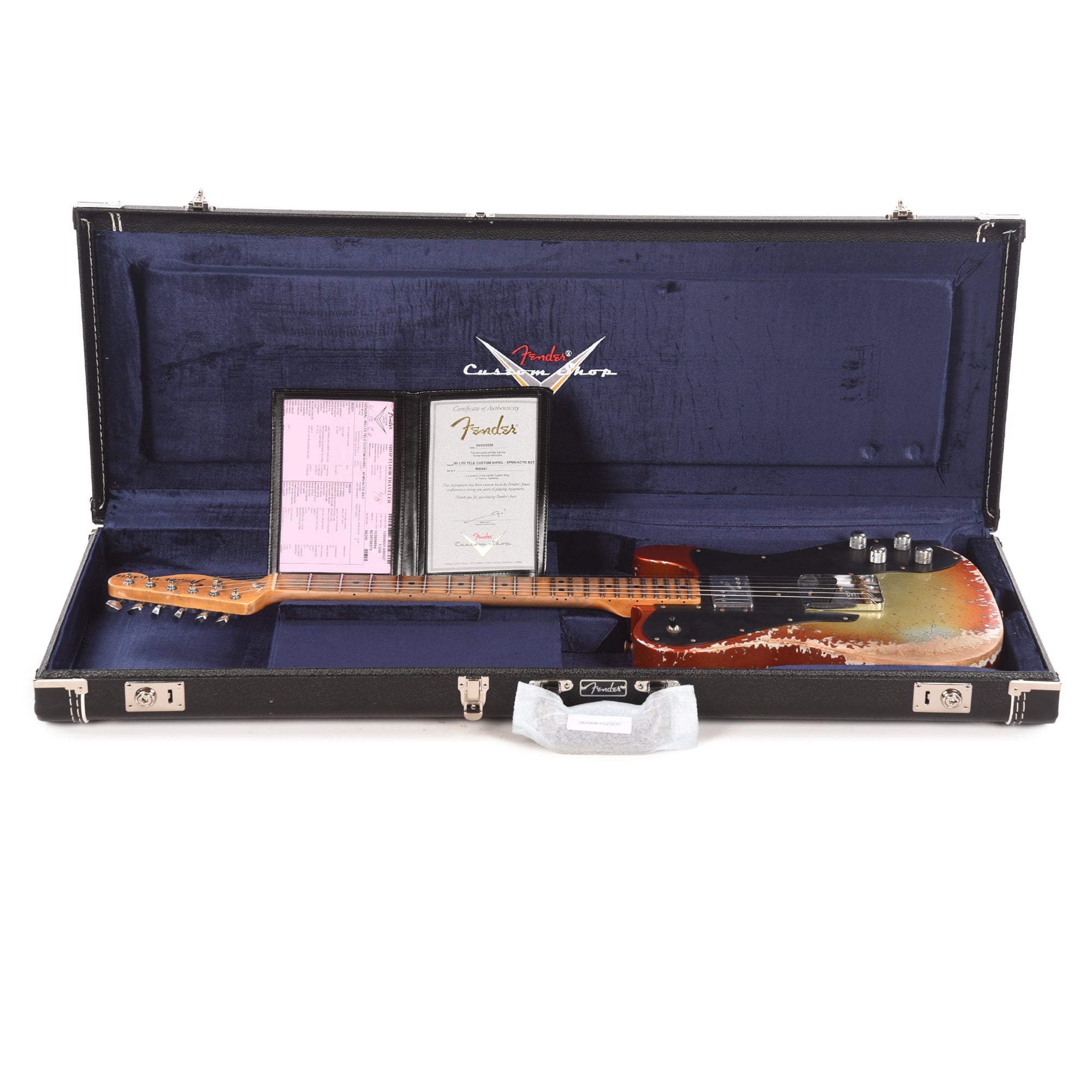 Fender Custom Shop LTD Telecaster Custom Super Heavy Relic Aged Firemist Silver w/Aged Candy Tangerine Burst Twilight Sky Electric Guitars