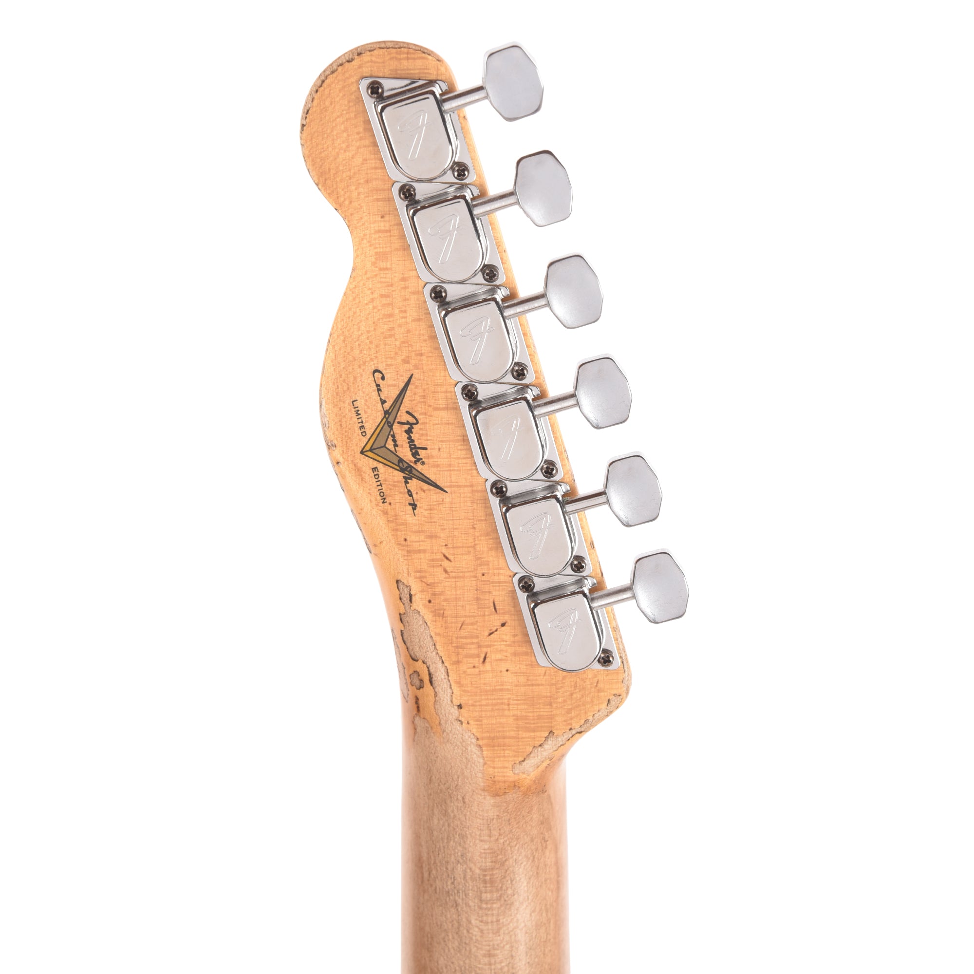 Fender Custom Shop LTD Telecaster Custom Super Heavy Relic Aged Firemist Silver w/Aged Candy Tangerine Burst Twilight Sky Electric Guitars