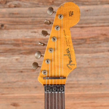 Fender Custom Shop Pink Lightning FR HSH Lipstick Pink Metallic Over Olympic White Electric Guitars